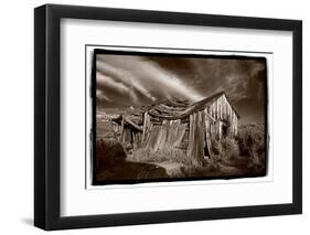 Old Shack with Clouds-Steve Gadomski-Framed Photographic Print