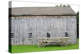 Old Shaker Barn with Wagon Photo Poster-null-Stretched Canvas