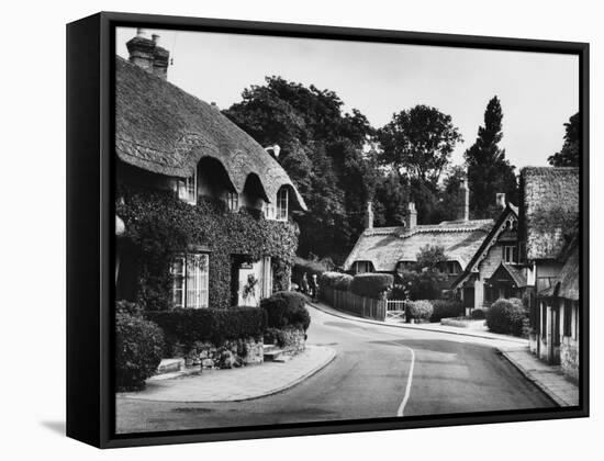 Old Shanklin Village-null-Framed Stretched Canvas