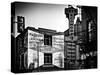Old Shops and Stores in Philadelphia, Pennsylvania, United States, Black and White Photography-Philippe Hugonnard-Stretched Canvas