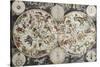 Old Sky Map Depicting Boreal And Austral Hemispheres With Constellations And Zodiac Signs-marzolino-Stretched Canvas