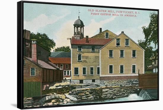 Old Slater Mill, Pawtucket, Rhode Island-null-Framed Stretched Canvas