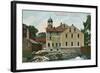 Old Slater Mill, Pawtucket, Rhode Island-null-Framed Art Print