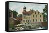 Old Slater Mill, Pawtucket, Rhode Island-null-Framed Stretched Canvas