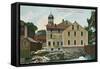 Old Slater Mill, Pawtucket, Rhode Island-null-Framed Stretched Canvas