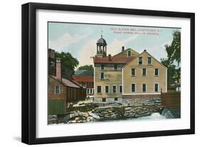 Old Slater Mill, Pawtucket, Rhode Island-null-Framed Art Print