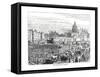 Old Smithfield Market, 1878-null-Framed Stretched Canvas