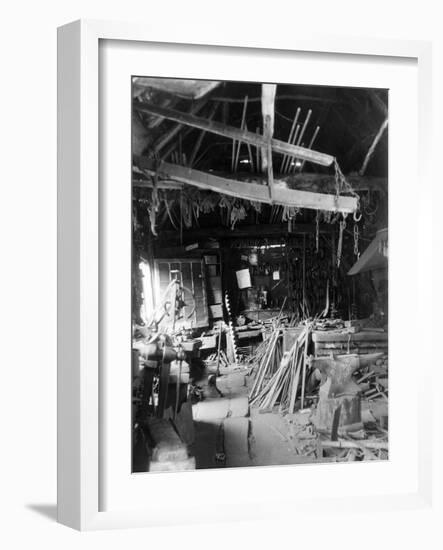 Old Smithy Interior-null-Framed Photographic Print