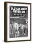 Old Soldiers Never Die-Wilbur Pierce-Framed Art Print