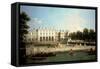 Old Somerset House from the River Thames, London-Canaletto-Framed Stretched Canvas