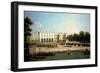 Old Somerset House from the River Thames, London-Canaletto-Framed Giclee Print