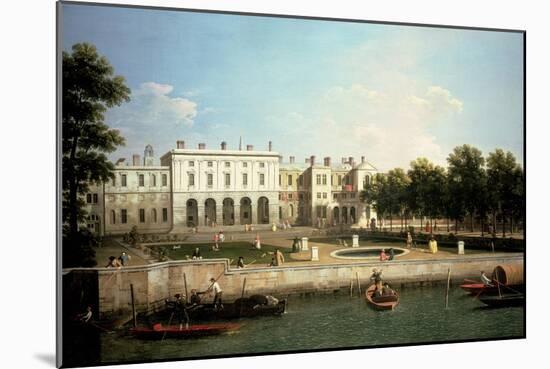 Old Somerset House from the River Thames, London-Canaletto-Mounted Giclee Print