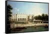 Old Somerset House from the River Thames, London-Canaletto-Framed Stretched Canvas