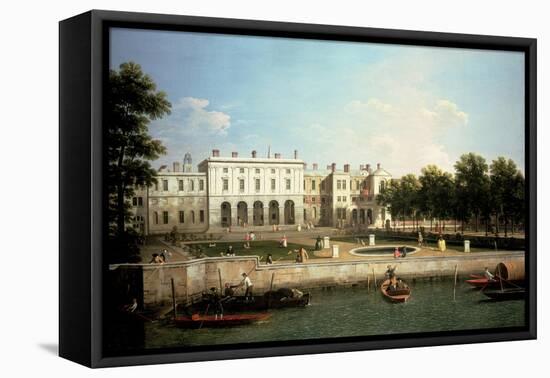 Old Somerset House from the River Thames, London-Sir Lawrence Alma-Tadema-Framed Stretched Canvas
