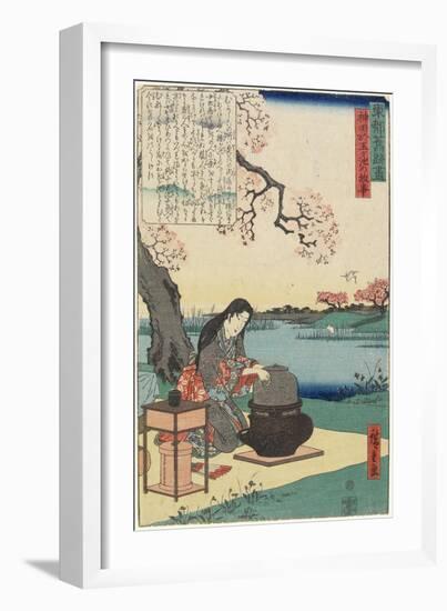 Old Sotry of the Otama Pond in Kanda, Early 19th Century-Utagawa Hiroshige-Framed Giclee Print