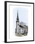 Old South Meeting-House, Site of Boston Tea Party Plot-null-Framed Giclee Print