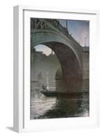 Old Southwark Bridge, C.1919-Christopher Richard Wynne Nevinson-Framed Giclee Print