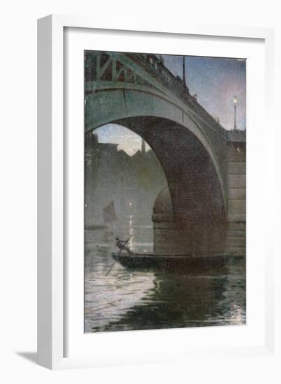 Old Southwark Bridge, C.1919-Christopher Richard Wynne Nevinson-Framed Giclee Print