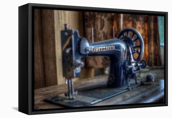 Old Sowing Machine-Nathan Wright-Framed Stretched Canvas