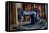 Old Sowing Machine-Nathan Wright-Framed Stretched Canvas