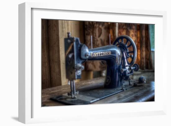 Old Sowing Machine-Nathan Wright-Framed Photographic Print