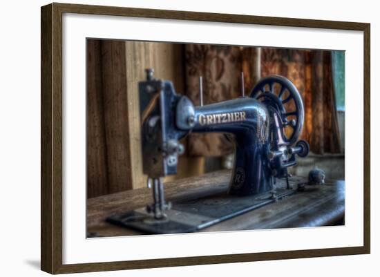 Old Sowing Machine-Nathan Wright-Framed Photographic Print