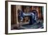 Old Sowing Machine-Nathan Wright-Framed Photographic Print