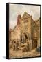 Old Sparrow Hall, Cullercoats-Thomas Miles Richardson-Framed Stretched Canvas