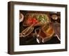 Old Spice Box and Brass Pestel and Mortar in Restored Traditional Pol House, Gujarat State, India-John Henry Claude Wilson-Framed Photographic Print