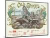 Old Spikes Brand Cigar Box Label, Railroad-Lantern Press-Mounted Art Print