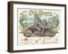 Old Spikes Brand Cigar Box Label, Railroad-Lantern Press-Framed Art Print