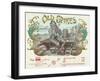 Old Spikes Brand Cigar Box Label, Railroad-Lantern Press-Framed Art Print