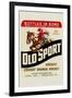 Old Sport Kentucky Straight Bourbon Whiskey-null-Framed Art Print