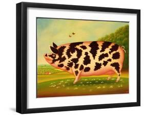 Old Spot Pig, 1998-Frances Broomfield-Framed Premium Giclee Print