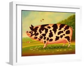 Old Spot Pig, 1998-Frances Broomfield-Framed Premium Giclee Print