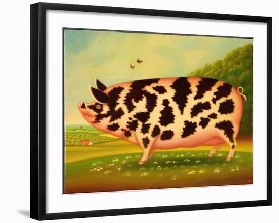 Old Spot Pig, 1998-Frances Broomfield-Framed Giclee Print