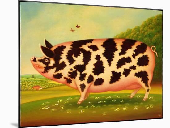Old Spot Pig, 1998-Frances Broomfield-Mounted Giclee Print