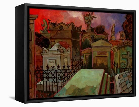 Old St. Louis Cemetery-John Newcomb-Framed Stretched Canvas