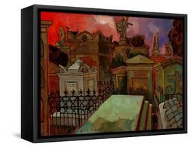 Old St. Louis Cemetery-John Newcomb-Framed Stretched Canvas