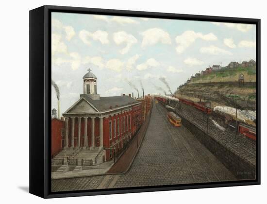 Old St. Patrick's, Pittsburgh, 1930 (Oil on Canvas)-John Kane-Framed Stretched Canvas