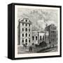 Old St. Paul's School 1750 London-null-Framed Stretched Canvas