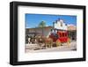 Old stagecoach at the western town Tombstone, Arizona, USA-null-Framed Premium Giclee Print