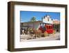 Old stagecoach at the western town Tombstone, Arizona, USA-null-Framed Premium Giclee Print