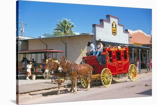 Old stagecoach at the western town Tombstone, Arizona, USA-null-Stretched Canvas