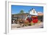 Old stagecoach at the western town Tombstone, Arizona, USA-null-Framed Art Print