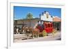 Old stagecoach at the western town Tombstone, Arizona, USA-null-Framed Art Print