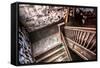 Old Staircase in an Abandoned Building-soupstock-Framed Stretched Canvas