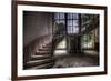 Old Stairway in Abandoned Building-Nathan Wright-Framed Photographic Print