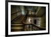 Old Stairway in Abandoned Building-Nathan Wright-Framed Photographic Print