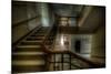 Old Stairway in Abandoned Building-Nathan Wright-Mounted Photographic Print